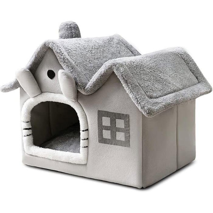 Igloo chenille pour chat confortable