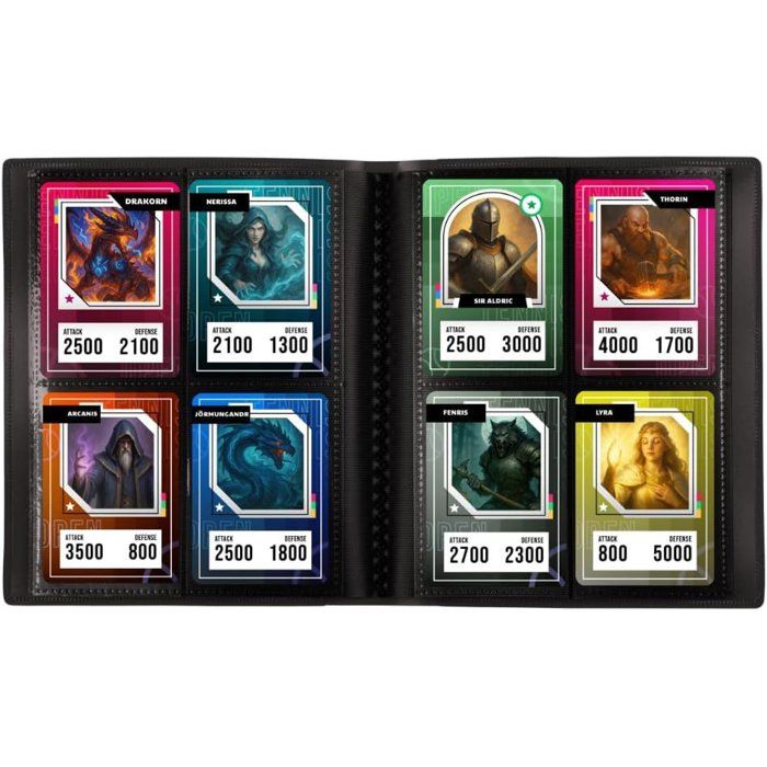 Mini classeur Konix 160 cartes 4 pochettes par page