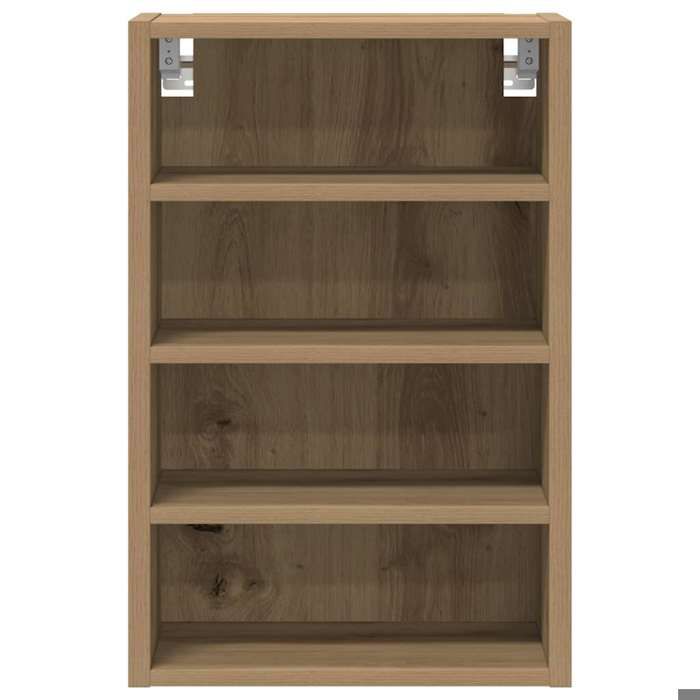 Caisson haut cuisine Brun - LEMON® Vitrine suspendue Riga - avec rangement - chêne artisanal - 40x29 5x60cm - Bois dingénierie 92