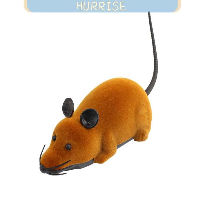 Tbest Jouet pour chat Jouet électronique pour Chat Jouet télécommandé électronique pour Chats Rat Brun animalerie jouet