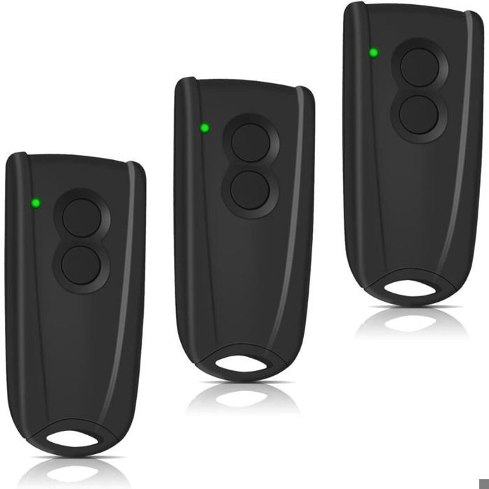 3 pièces 43392 MHz Télécommande pour porte de garage pour Hormann EcoStar RSC2-433 RSE2-433 RSZ1-433 Hormann Liftronic 500/700/
