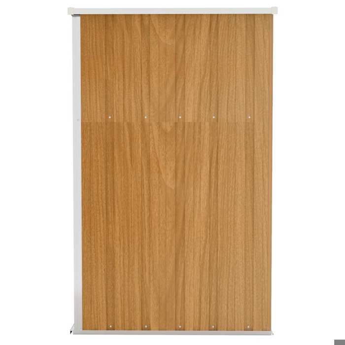 Abri de jardin Moderne - NGM - abri de rangement/Armoire haut - murale Marron 118x100x178cm Acier galvanisé B232702211