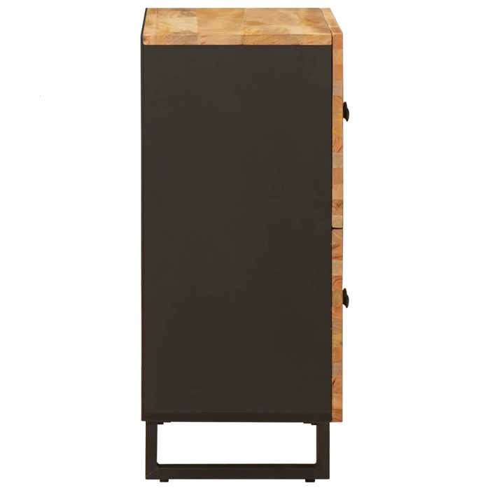 Meuble Rangement - HAOSHOP - Meuble dappoint Marron 60 x 33 x 75 cm Bois de mangue massif&01_32147