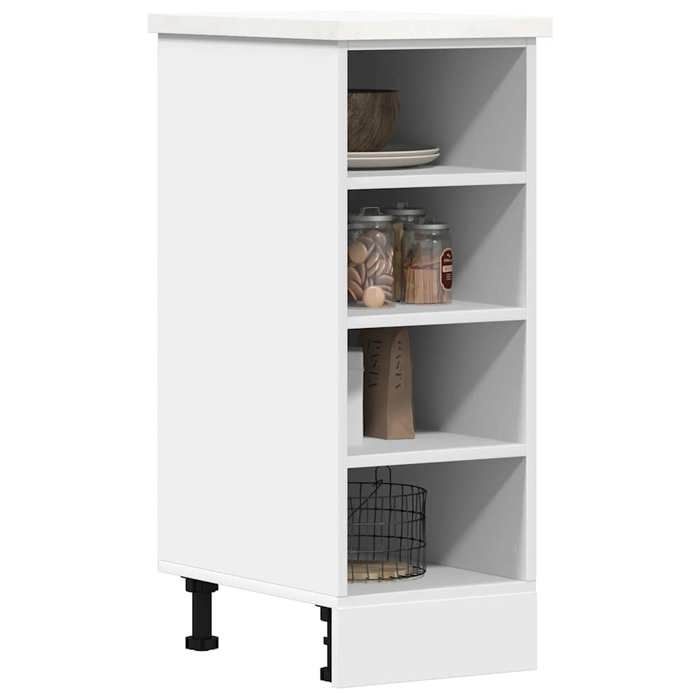 Vitrine de cuisine - VIDAXL - TOP Meuble bas Riga Blanc - 30 x 44 5 x 81 5 cm - Bois dingénierie &&47823