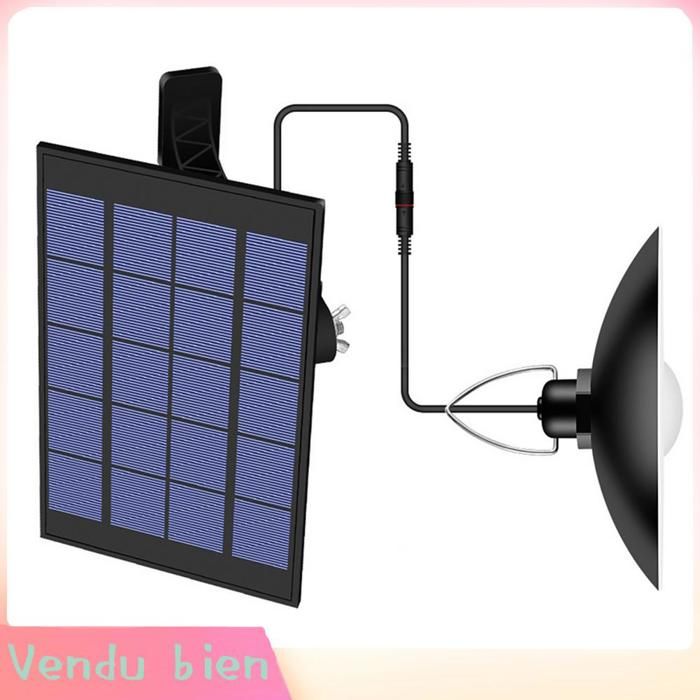 AUCUNE plafonnier solaire Lampe suspendue à énergie solaire avec panneau réglable capteur jardin solaire chaud 1 tête