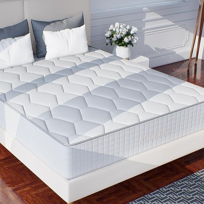 Matelas Mémoire De Forme 140x190 Cm - Épaisseur 14 Cm, Confort Mi-ferme, Ergonomique, Livré Sous Vide (blanc Cassé)