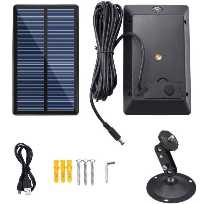 Pannello Solare Con Batteria Integrata 5000mAh Per Telecamere Trail - 12V/1A O 6V/2A, IP66 Impermeabile