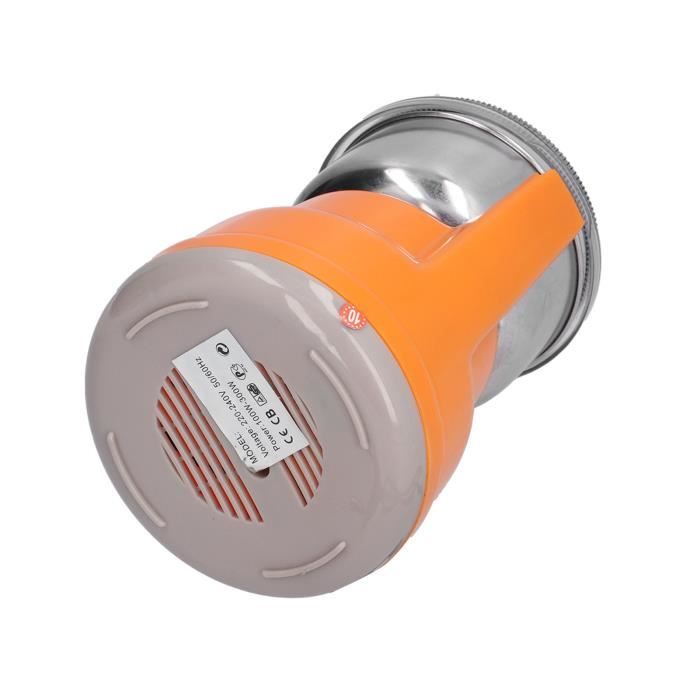 Moulin à épices électrique 300W - Acier Inoxydable, Broyeur à Poudre Fine Pour Café, Noix, Céréales, Haricots (12.5x12.5x18 Cm)