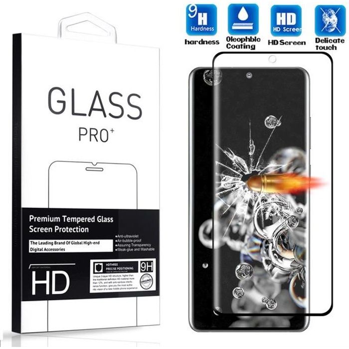 Film de protection Verre trempé Recourbé Galaxy S20 Ultra / Galaxy S20 Ultra 5G Transparent
