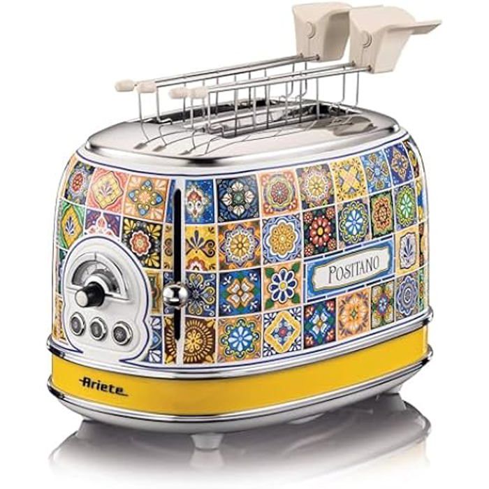 Grille pain ARIETE Tostapane 2 tranches Plateau ramasse miettes coulissant Démontable