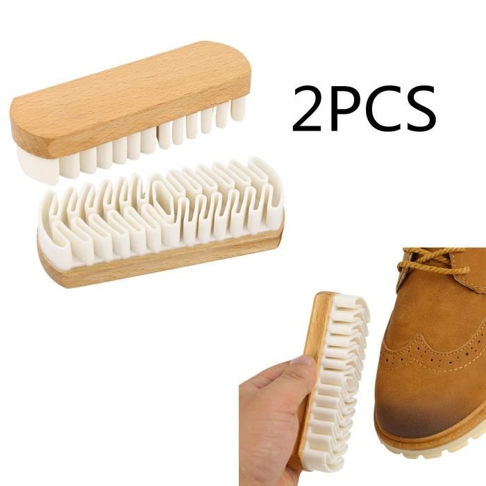 Brosse à chaussures en daim, brosse de nettoyage en daim, spray supérieur  de chaussure en simili cuir peignant, brosse assortie, peut être utilisé  des deux côtés