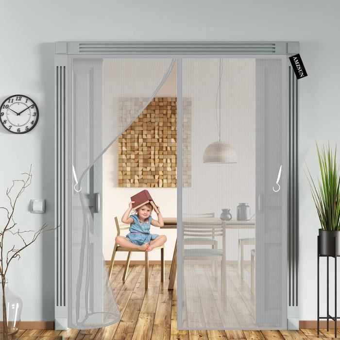 Aibingbao MagnéTique Moustiquaire Porte 170x220cm(67x87inch) Moustiquaire Porte Fenetre