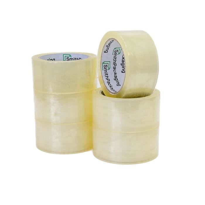 Ruban Adhésif Transparent Emballage - Lot De 6 Rouleaux 48mm X 66m, Adhésif Puissant Pour Colis Et Déménagement