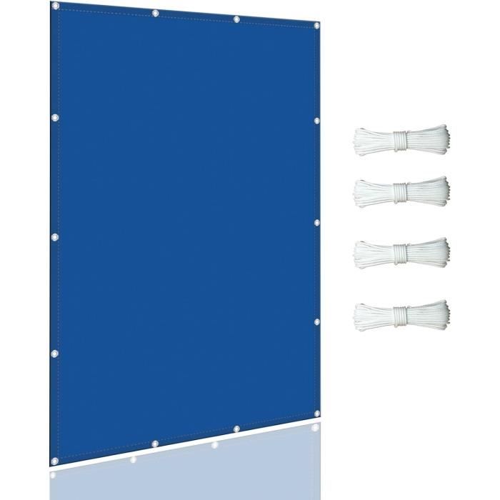 Voile D'ombrage Imperméable 2x2,8 M - Protection UV 95% - Pour Jardin, Terrasse, Pergola - Couleur Crème - 4