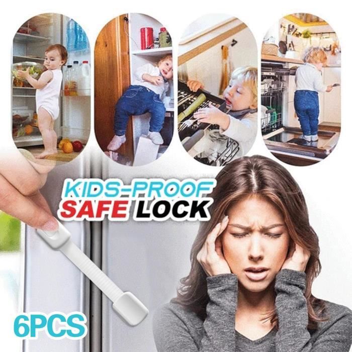 Verrou De Tiroir De Securite Pour Bebe Protection De Securite Pour Serrure De Tiroir De Porte De Securite Pour Bebe K5232 Cdiscount Jardin