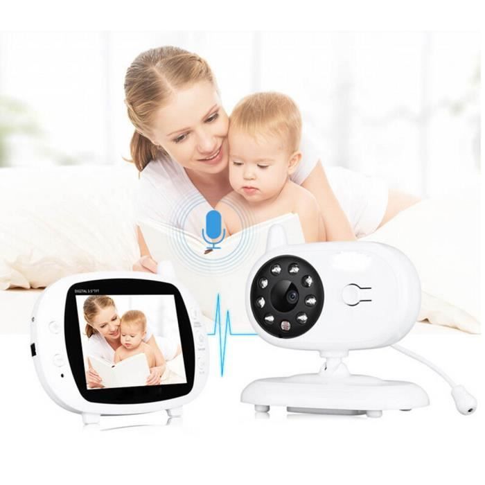 3 5 Pouces Bebe Moniteur Video Numerique Appareil Photo Surveillance De La Temperature De Vision Nocturne Zxhus Cdiscount Puericulture Eveil Bebe
