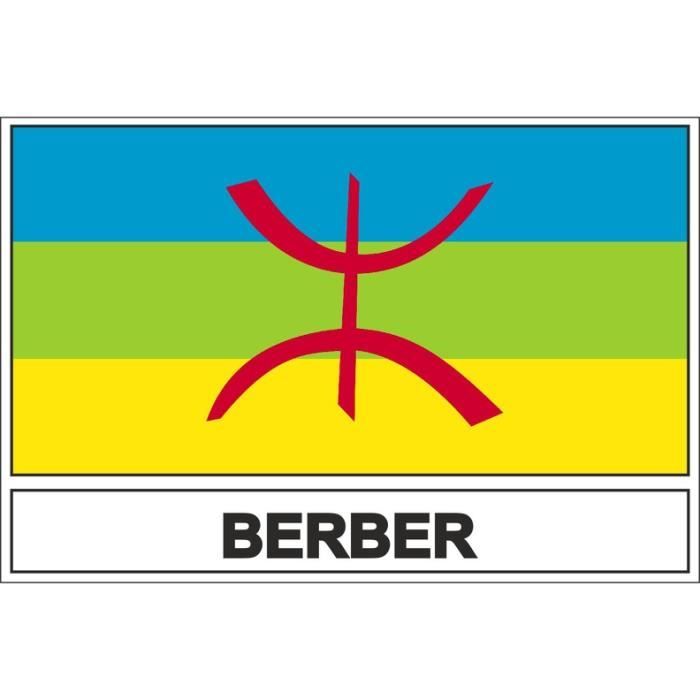 Autocollant sticker drapeau berberes kabyle kabyle