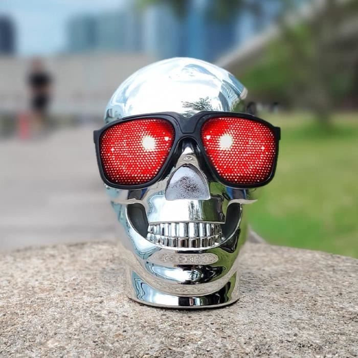 FS100MK2(SL) Funky Skull Enceinte Bluetooth Tête de Mort [225] Cdiscount TV Son Photo