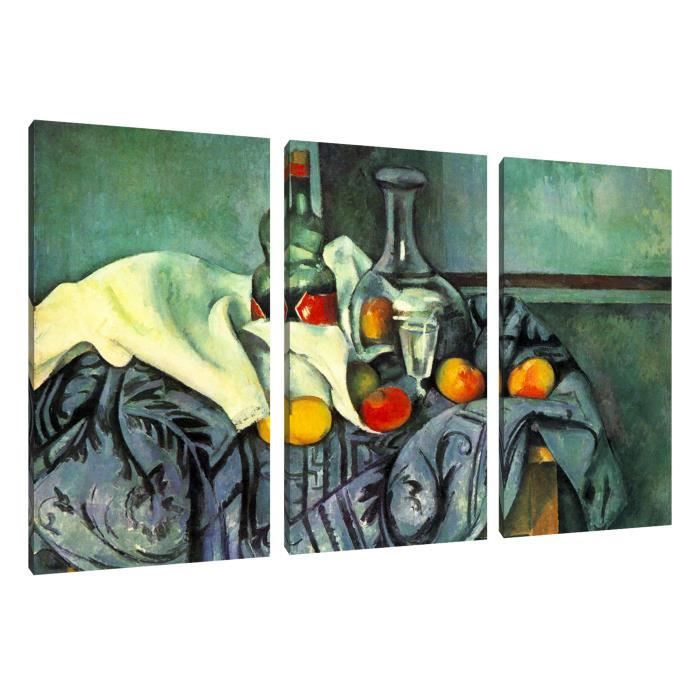 Paul Cézanne - Nature morte avec rideau et pichet fleuri - Poster