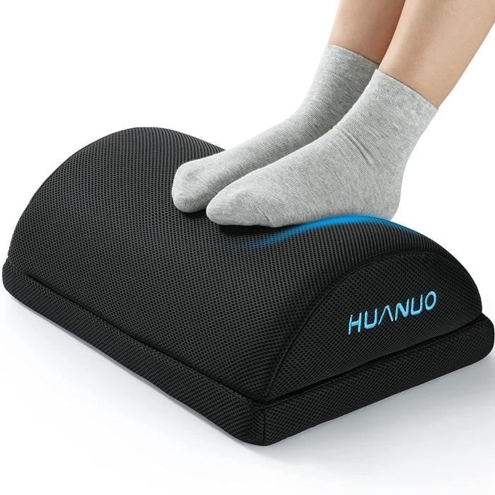 HUANUO Repose-pieds sous le bureau avec fonction de massage, angle réglable  et 3 positions de hauteur différentes, repose-pieds antidérapant pour  maison : : Cuisine et Maison