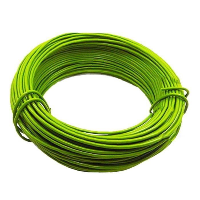 5 m Vert Doux Flexible Plant Soutien Jardin Fil Ficelle Cable Twist Tie 