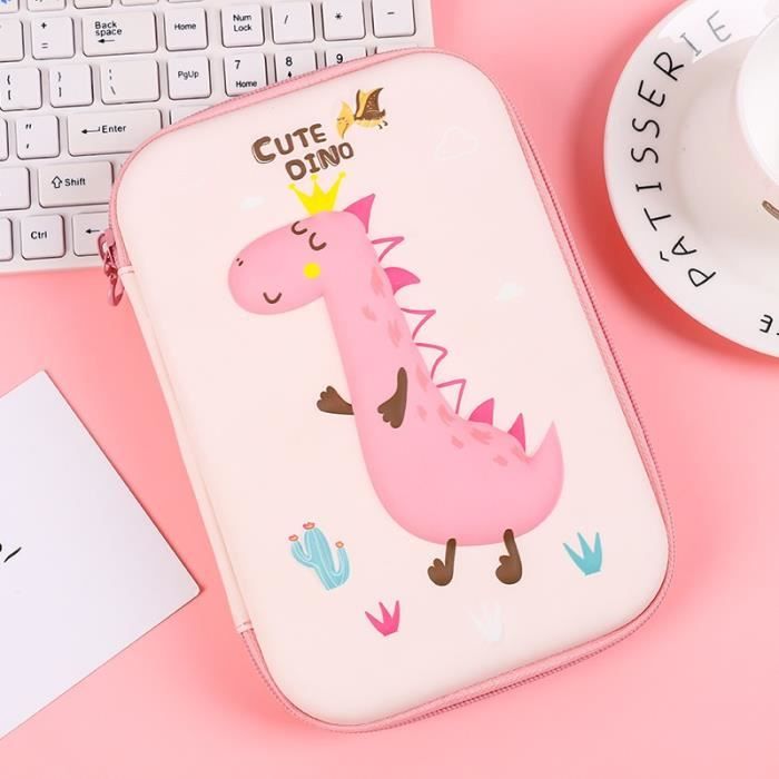 Trousse Licorne 2 En 1 - Gobelet Extensible En Silicone - Étui Scolaire Un Compartiment - Fermeture éclair - Mauve - Back2Fun - Rentrée Des Classes