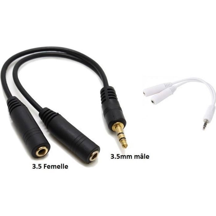 Câbles stéréo jack ELECTRÓNICA REY Adaptateur stéréo Jack 3.5 mm mâle