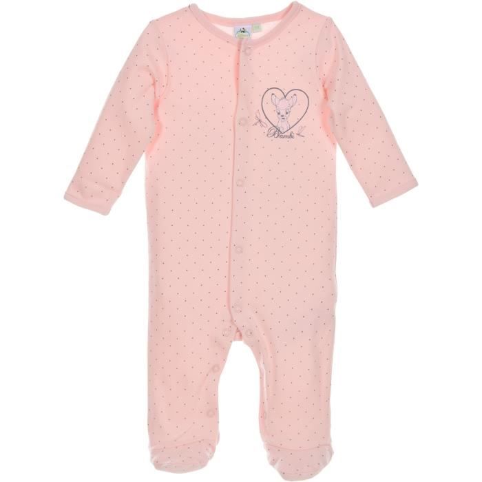 Disney Bambi Pyjama Bebe Fille 100 Coton Rose Disney Baby Cdiscount Puericulture Eveil Bebe