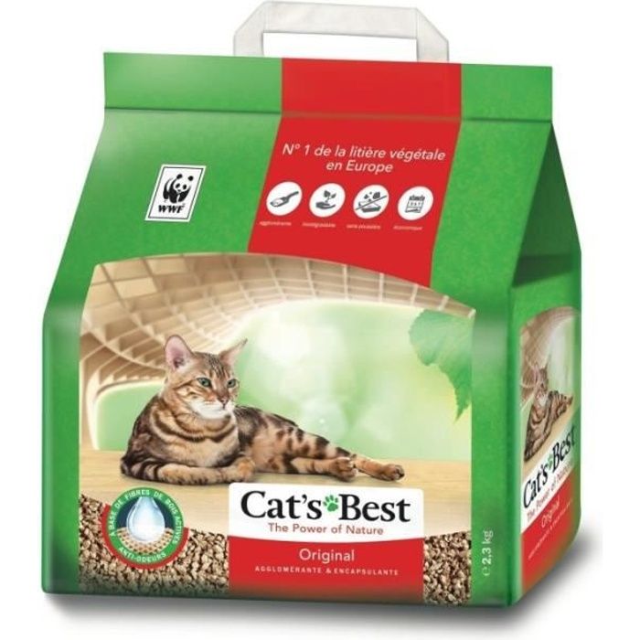 Cat S Best Original Litiere Pour Chats Vegetale 2 3kg Lot De 3 Cdiscount Animalerie