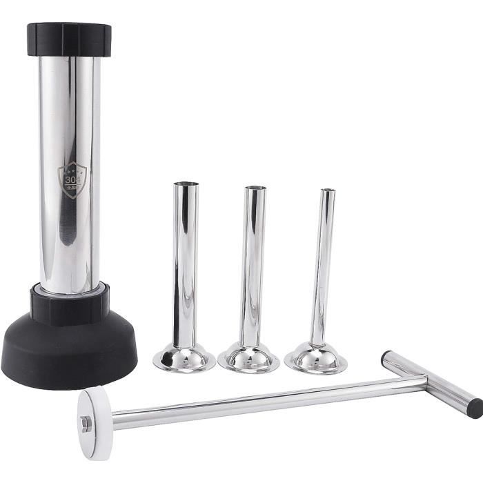 Tubes De Remplissage Saucisses Acier Inoxydable - Kit De 4 Buses Pour Hachoir à Viande (5,4 Cm Base)