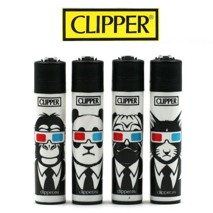 Lot De 40 Briquets Clipper Authentiques Taille Standard Avec Sécurité Enfants - Couleurs Variées