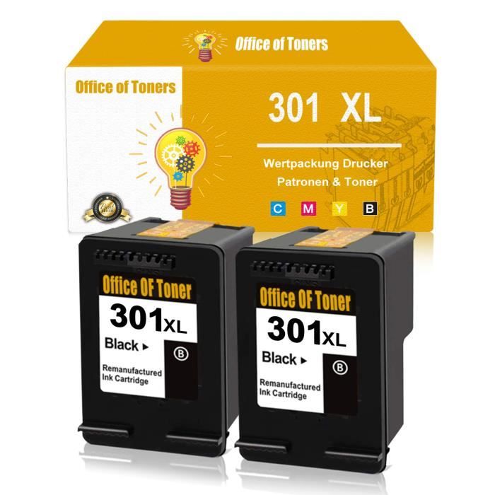 301 Druckerpatronen Schwarz Wiederaufbereitete Für HP 301 XL 301XL