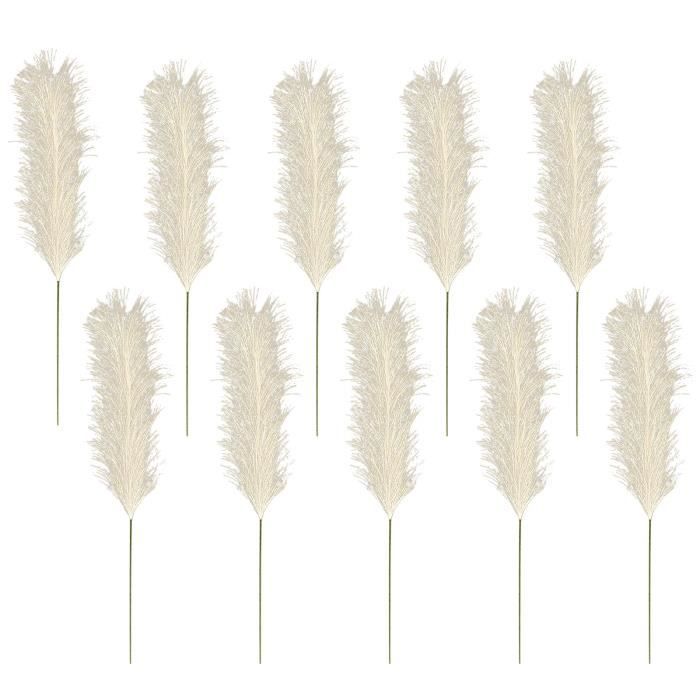 Herbe de pampa artificielle - 24 pouces 10 tiges Faux décor d'herbe de pampa  Fleurs séchées utilisées pour l'arrangement de - Cdiscount Maison