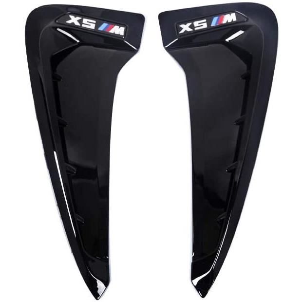 Évents de guidage dair daile latérale pour BMW X5 X5M F15 F85 2014-2018 Logo X-Drive (Logo X Drive Silver)