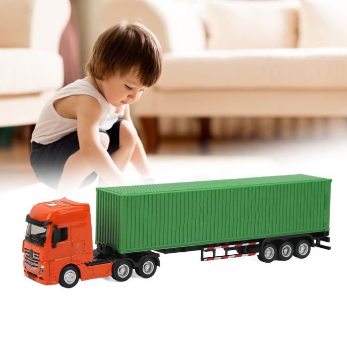 Driven by Battat – Camion de conteneur de 17,8 cm avec lumières et sons, pièces mobiles, véhicule utilitaire pour garçons et filles, design durable, détails réalistes, jouet idéal pour les enfants de Driven by Battat – Camion de conteneur de 17,8 cm avec lumières et sons, pièces mobiles, véhicule utilitaire pour garçons et filles, design durable, détails réalistes, jouet idéal pour les enfants de