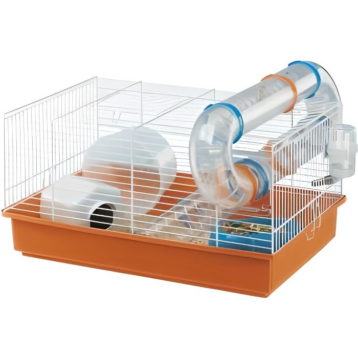 ferplast cage pour hamsters paula bleu 46x29,5x24,5 cm 57906411