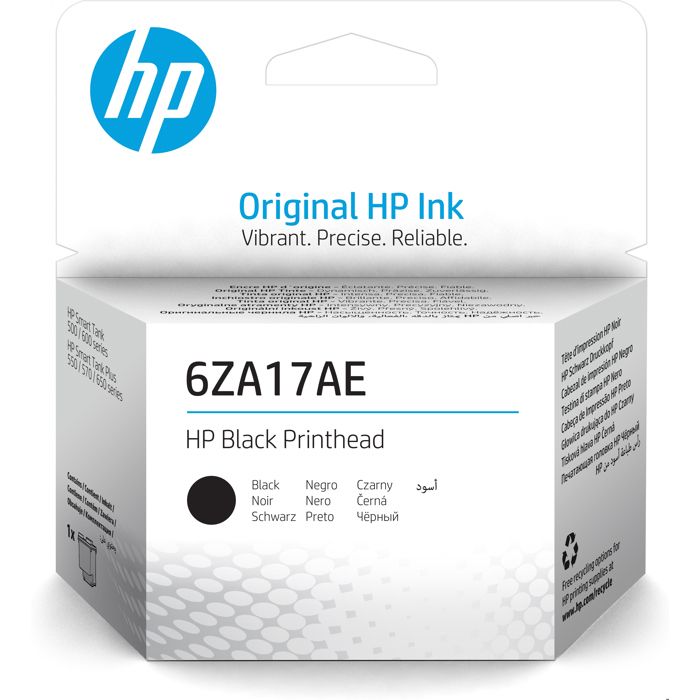 Tête dimpression – HP – 6ZA17AE – Noir – Compatible Smart Tank – Jet dencre sans fil