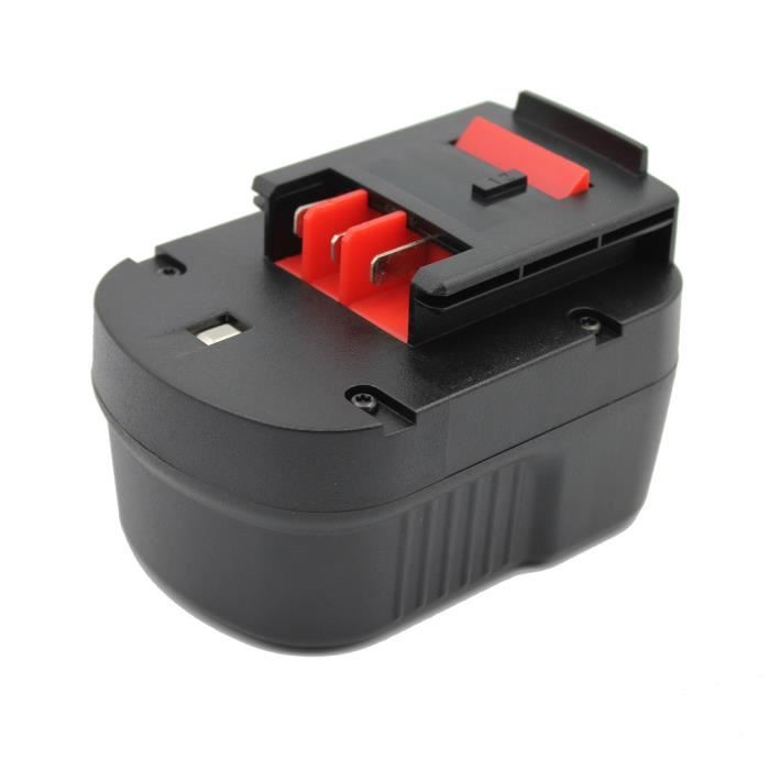 A12EX BLACK+DECKER Batterie d'outil 3000mAh pour BLACK & DECKER A12 A12-XJ /A1712 /FS120B 