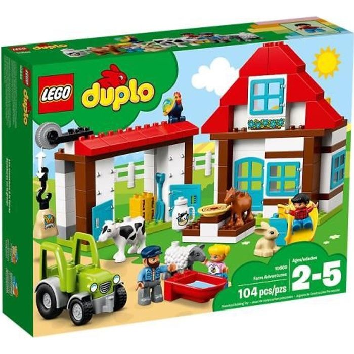 LEGO® DUPLO® Ma ville 10869 Les aventures de la ferme - Cdiscount Jeux -  Jouets