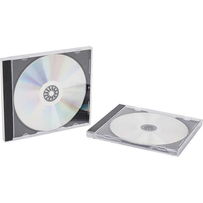Boîtier CD - Limics24 - Lot de 20 - Transparent - Plastique - Avec ...