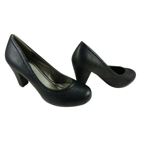 escarpins noirs gros talons