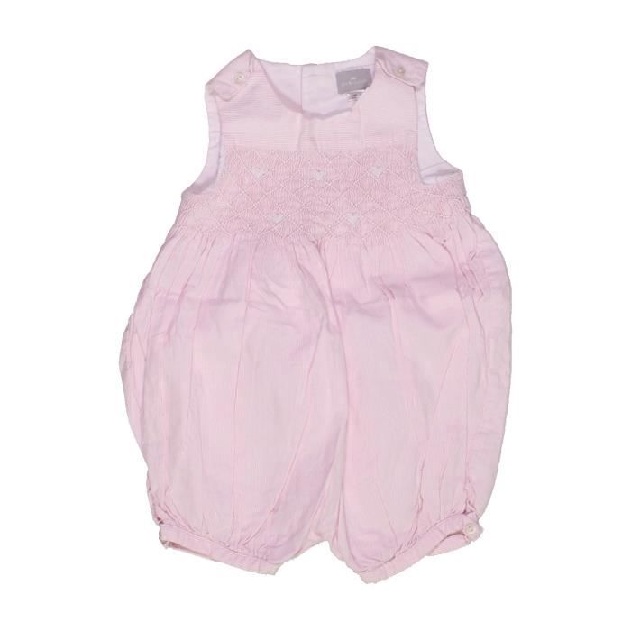 Combinaison Courte Bebe Fille Cyrillus 12 Mois Rose Ete Rose Rose Cdiscount Pret A Porter