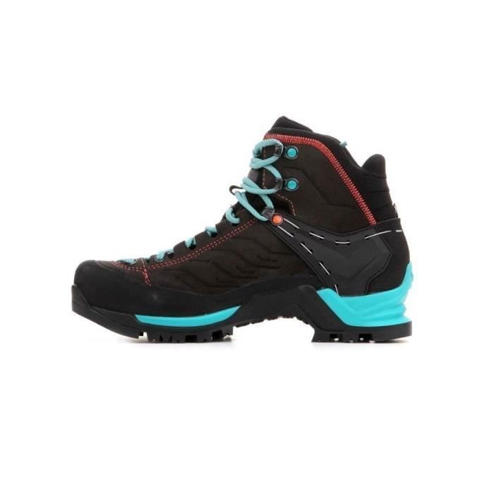 Chaussures de randonnée - SALEWA - WS Mtn Trainer Mid Gtx - Noir / turquoise - Femme - Respirantes Chaussures de randonnée - SALEWA - WS Mtn Trainer Mid Gtx - Noir / turquoise - Femme - Respirantes