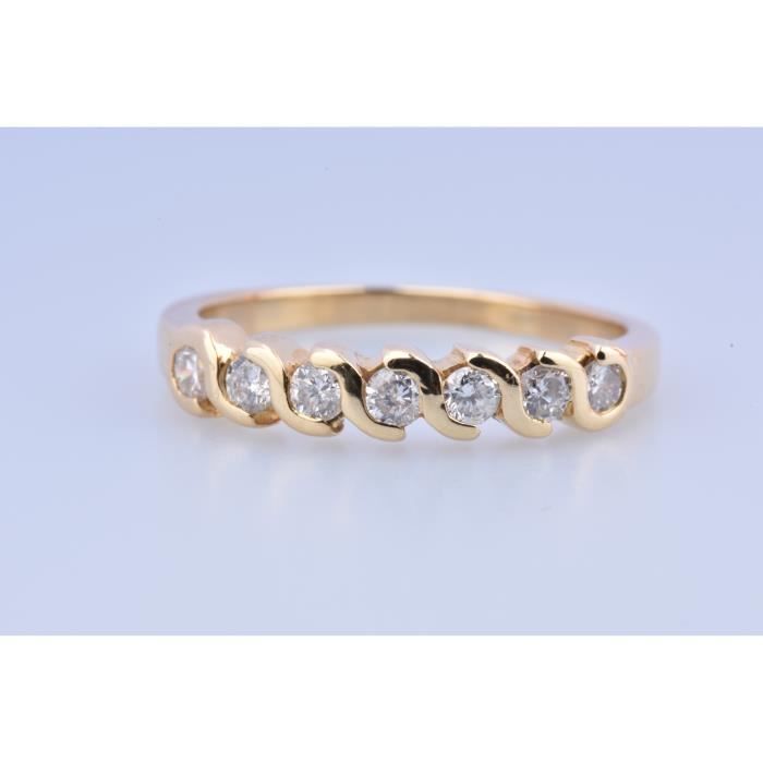 bague or jaune 7 diamants bague or jaune 7 diamants