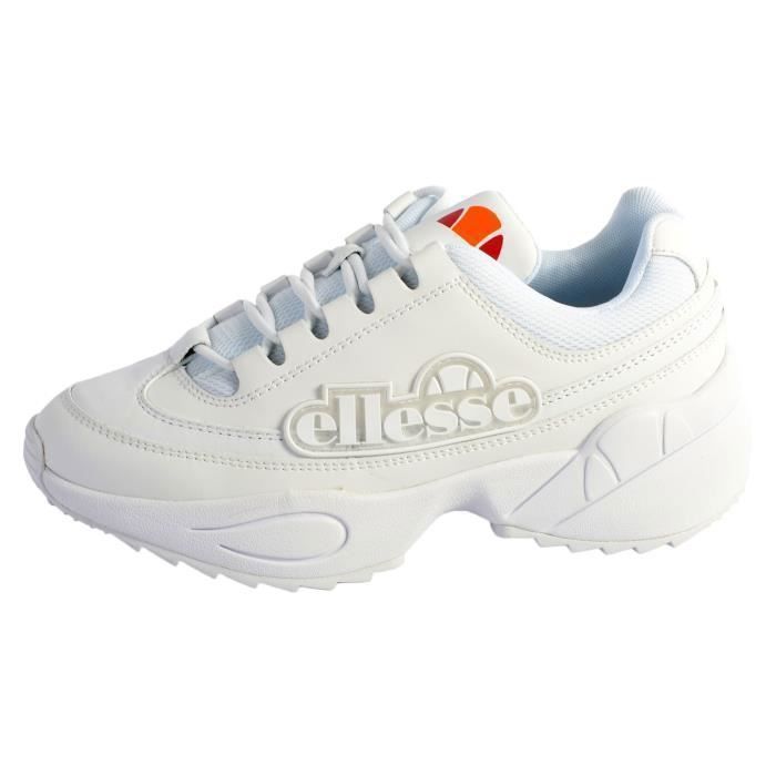 Basket Ellesse Sparta LTHR - Chaussure basse pour adulte - Blanc - Confort exceptionnel