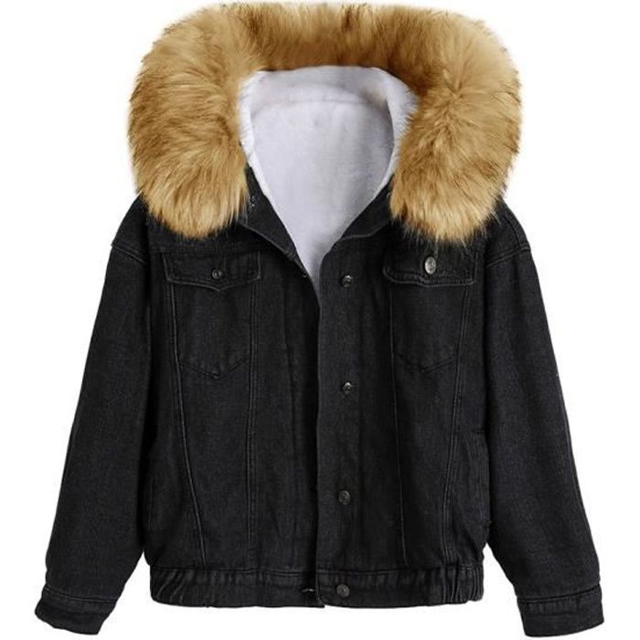 Veste En Jean Pour Homme Minetom - Coupe Trucker, Manches Longues, épaisse Et Chaude, Style Décontracté - 12