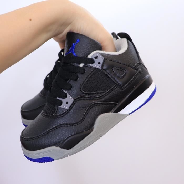 Basket NIKEs Air Jordan 4 Low AJ4 Chaussures de course pour enfants TxT Chaussures  de Running Femme homme Noir - Cdiscount Sport