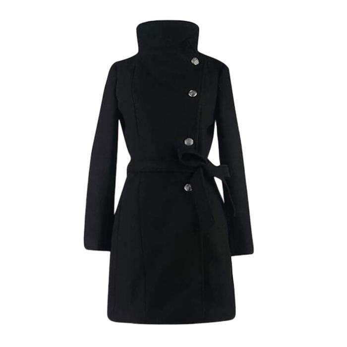Trench Coat Femme Mi-long – Capuche, Fermeture éclair – Veste Coupe-vent Ample Style Coréen