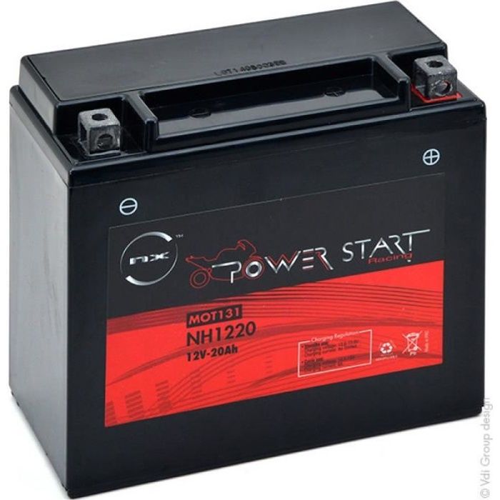 Batterie de démarrage LiFePO4 pour moteur de moto, 12V, 20ah, CCA