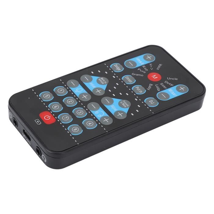 Changeur de voix Mini - QIILU - 12 Effets Sonores - Réglage Vocal Précis - Karaoké Portable Changeur de voix Mini - QIILU - 12 Effets Sonores - Réglage Vocal Précis - Karaoké Portable